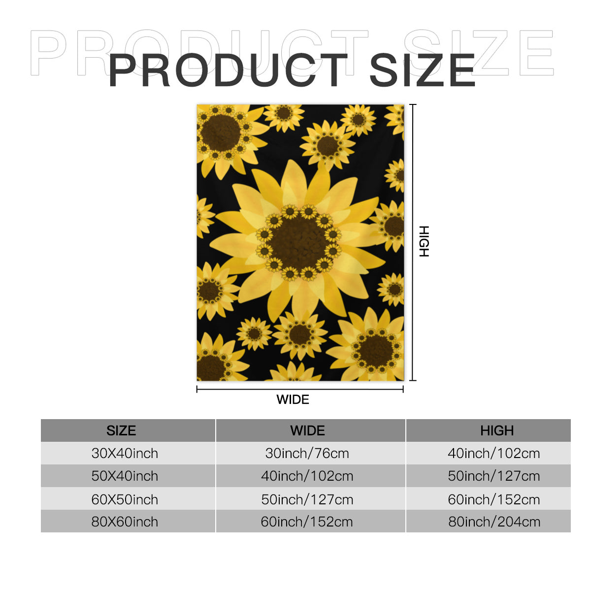 Sunflower Power Sherpa Blanket